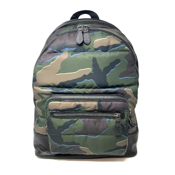 Coach Other - Coach Men's West Quilted Nylon Backpack Camo Print